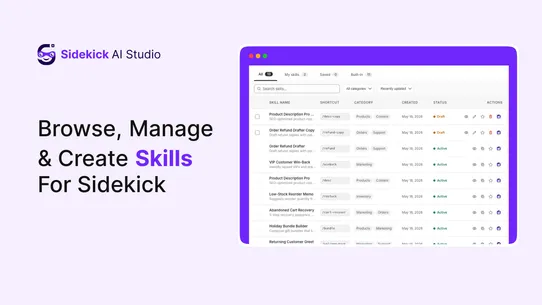 Sidekick AI Studio screenshot