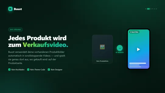 Buust KI UGC Video Maker Sales screenshot