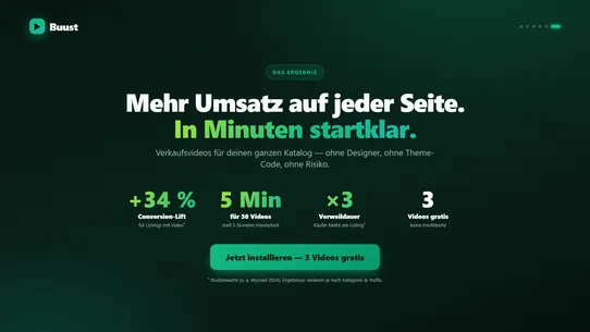 Buust KI UGC Video Maker Sales screenshot