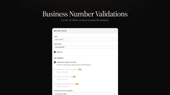 Culsin ‑ B2B Registration Form screenshot