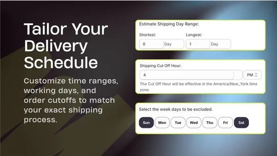 Infi Estimated Delivery Date screenshot