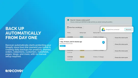 Reecover Backups &amp; Restore screenshot