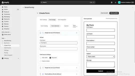 Smart Formly ‑ Form Builder screenshot