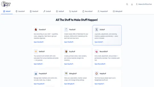 MakersStuff screenshot