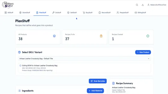 MakersStuff screenshot