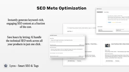 Lyros ‑ Smart SEO &amp; Tags screenshot