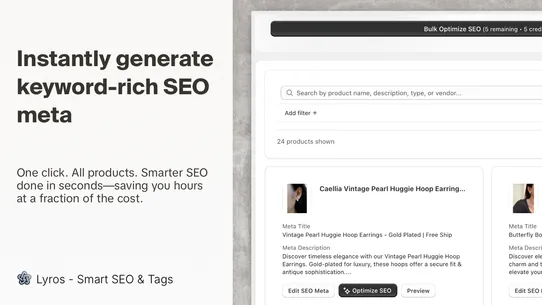 Lyros ‑ Smart SEO &amp; Tags screenshot