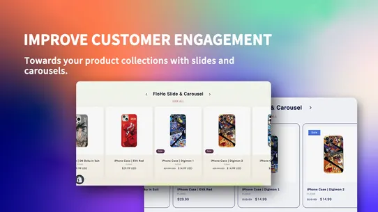 FloHo Product Carousel screenshot