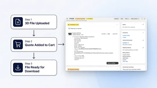 3D Print Quote Calculator screenshot