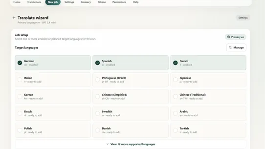 LLM Agent ‑ AI Translation screenshot