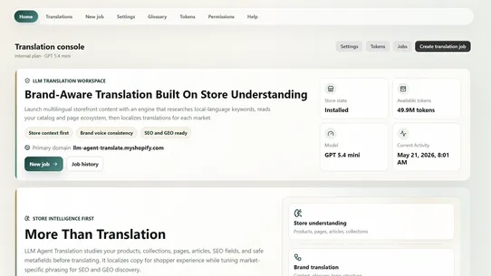 LLM Agent ‑ AI Translation screenshot