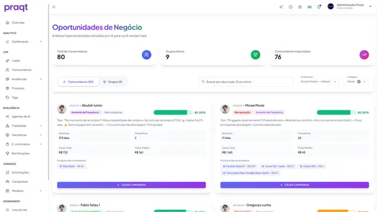 Praqt CRM screenshot
