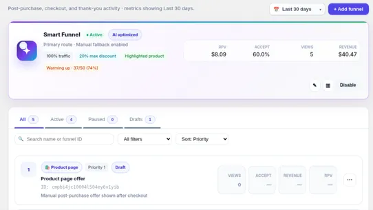 Upsellmate screenshot