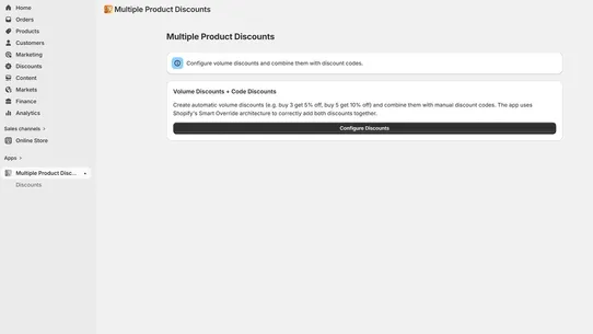 Multiple Product Discounts screenshot