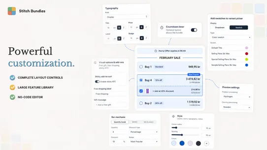 Stitch Bundles &amp; Upsells screenshot