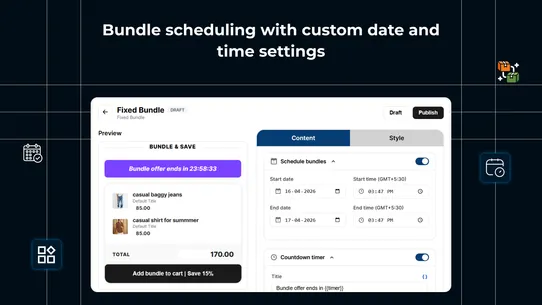 Milople Product Bundle Deals screenshot