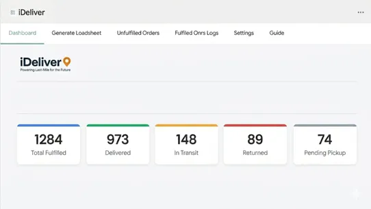 Ideliver screenshot