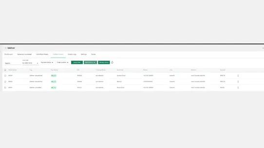 Ideliver screenshot