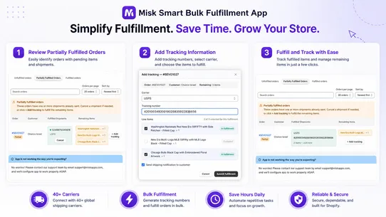 Misk Smart Bulk Fulfillment screenshot