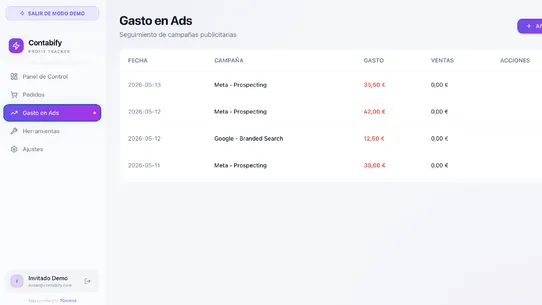 Contabify screenshot