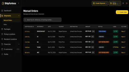Shipforless screenshot