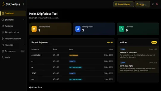 Shipforless screenshot