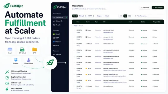 FulfillJet Bulk fulfillment screenshot