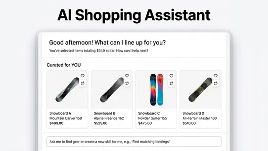 ChatCast: Agentic Storefronts screenshot
