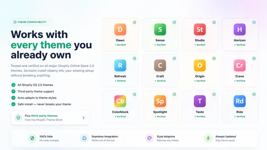 ZS Sections: Theme Sections screenshot