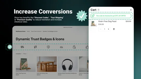 Dynamic Trust Badges &amp; Icons screenshot