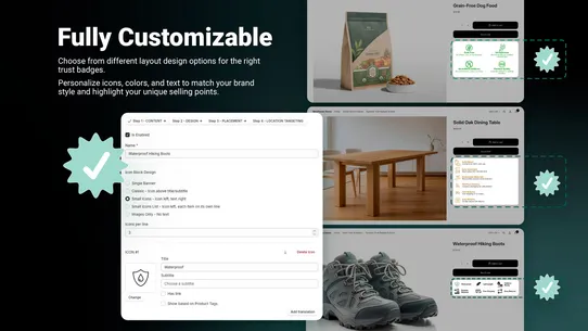 Dynamic Trust Badges &amp; Icons screenshot