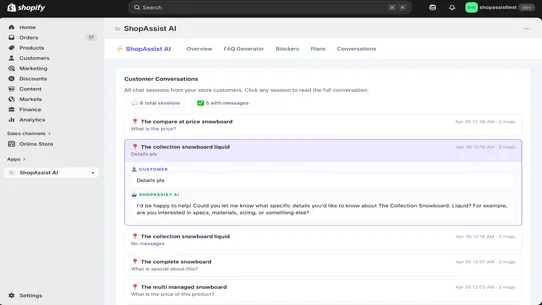 ShopAssist AI screenshot