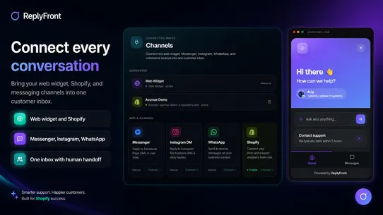 ReplyFront AI Chat &amp; Helpdesk screenshot