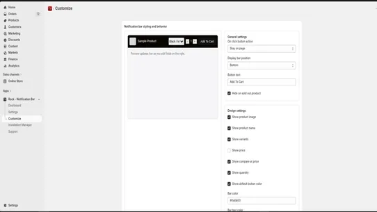 Rock Notification bar screenshot