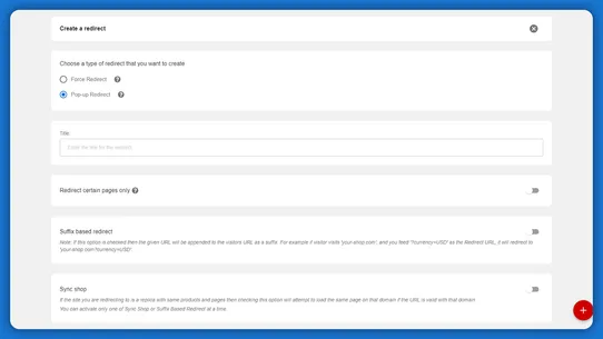 Geolocation Express Redirect screenshot
