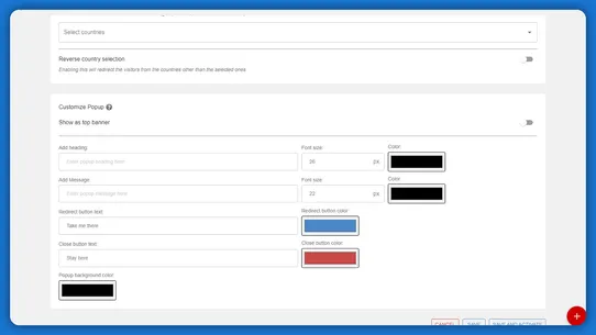 Geolocation Express Redirect screenshot
