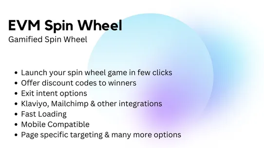 EVM Spin Wheel ‑Discount Wheel screenshot