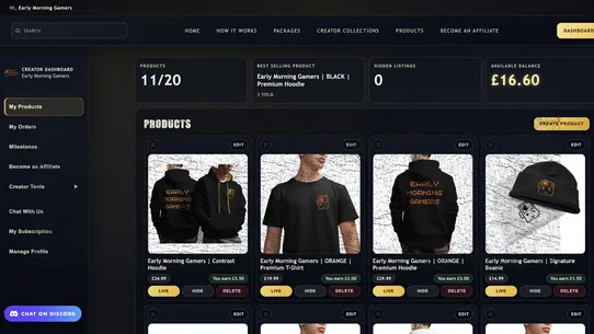 Good Game Apparel screenshot