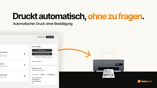 PackSprint ‑ DHL Versand screenshot
