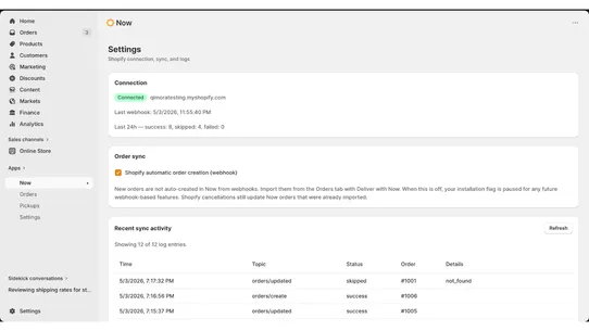 Now Shipping screenshot