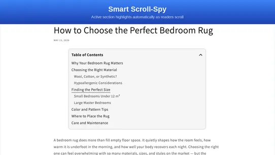 Smart Table of Contents screenshot