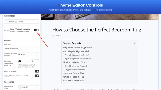 Smart Table of Contents screenshot
