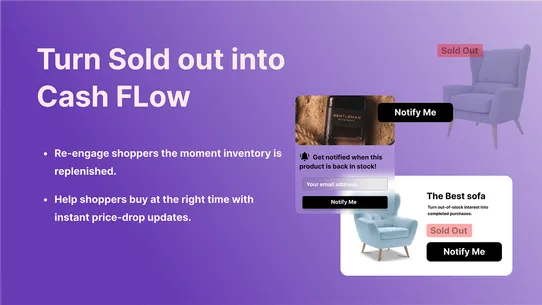 Notify Me, Back in Stock screenshot