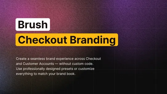 Brush ‑ Checkout Branding screenshot