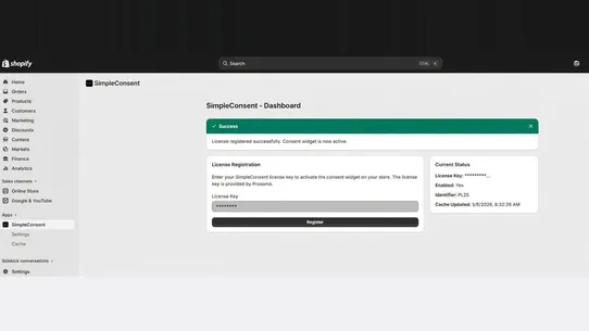 SimpleConsent screenshot