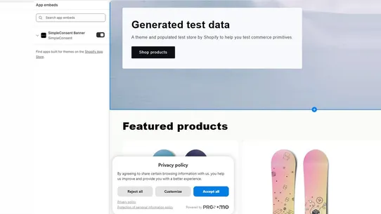 SimpleConsent screenshot