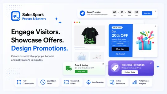 SalesSpark – Popups &amp; Banners screenshot