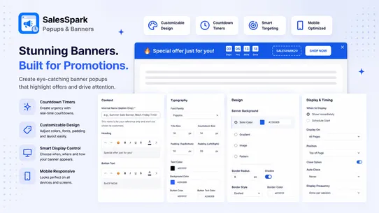 SalesSpark – Popups &amp; Banners screenshot