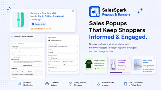 SalesSpark – Popups &amp; Banners screenshot