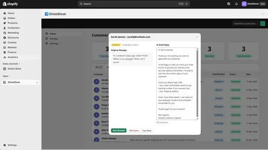 ShieldDesk screenshot